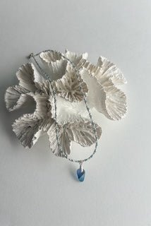 16" Blue Seaham Sea Glass Choker