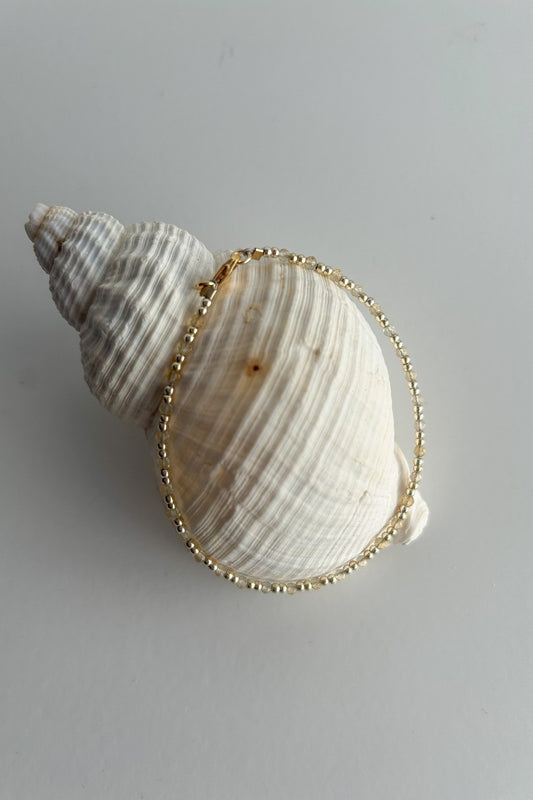 7 1/2 inch Gold Filled and Citrine Bracelet