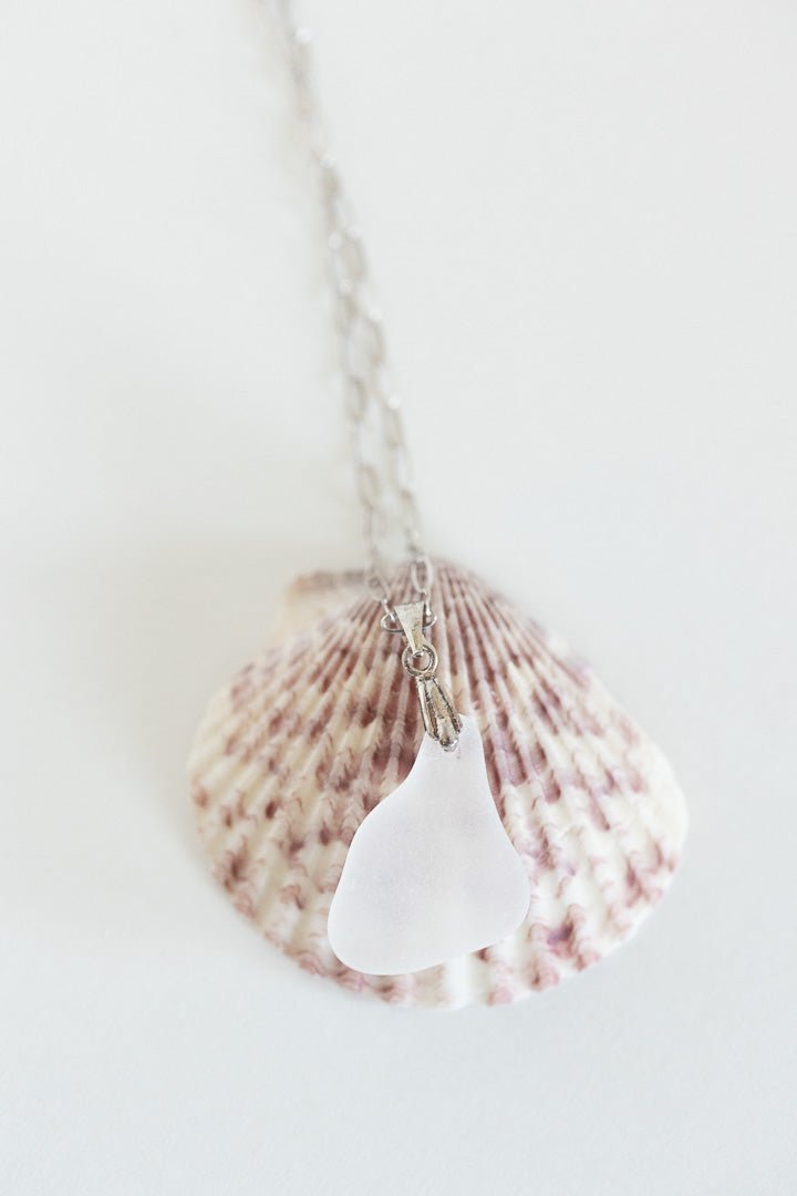 Sterling Silver Beach Glass Necklace