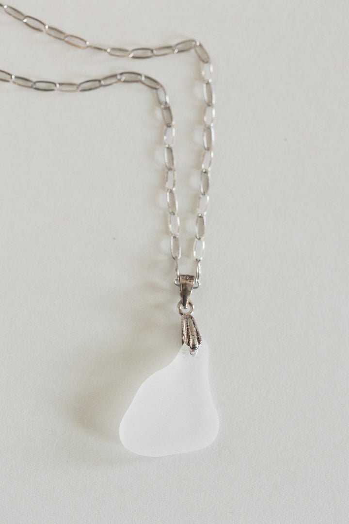 Sterling Silver Beach Glass Necklace