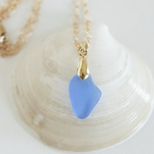 14 K Gold Filled Sea Glass Necklace