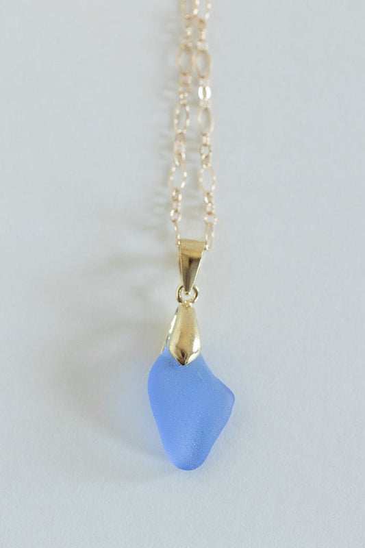 14 K Gold Filled Sea Glass Necklace