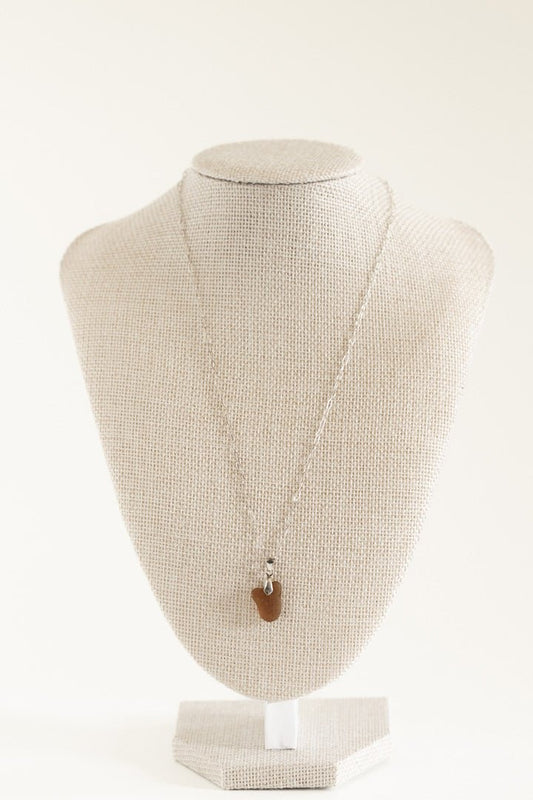 Sterling Silver and Beach Glass Necklace