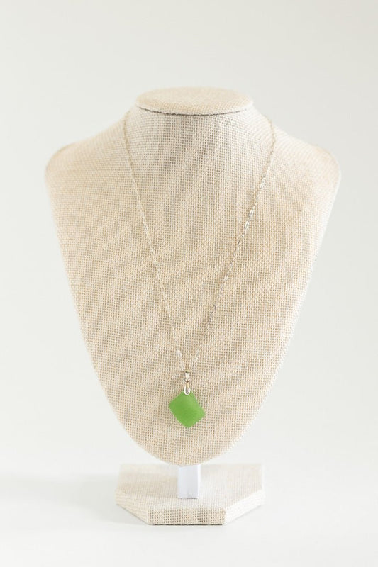 Sterling Silver and Sea Glass Necklace