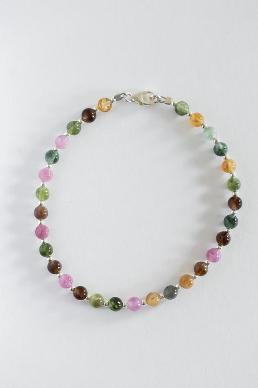 Sterling Silver and Tourmaline Bracelet