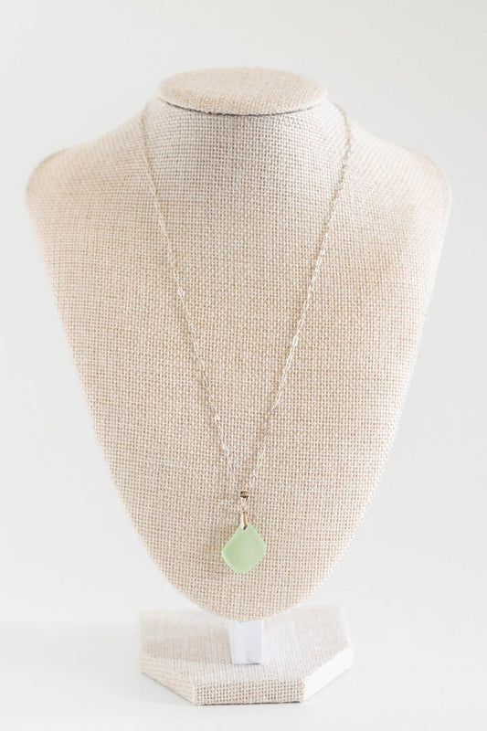 Sterling Silver Beach Glass Necklace