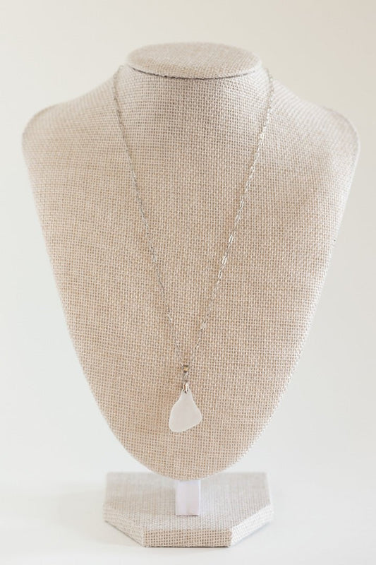 Sterling Silver Beach Glass Necklace