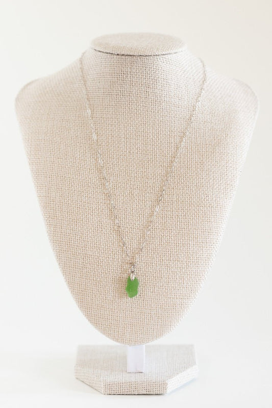 Sterling Silver Sea Glass Necklace