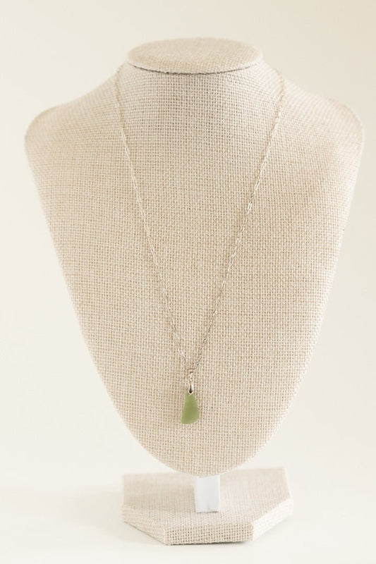 Sterling Silver Sea Glass Necklace