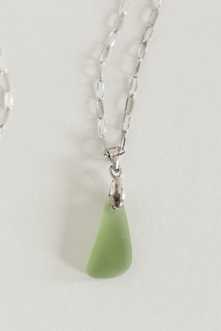 Sterling Silver Sea Glass Necklace