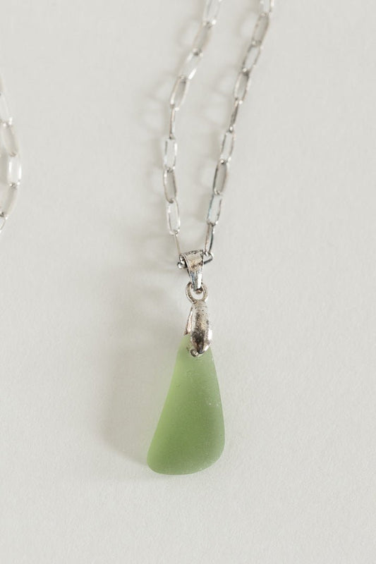 Sterling Silver Sea Glass Necklace